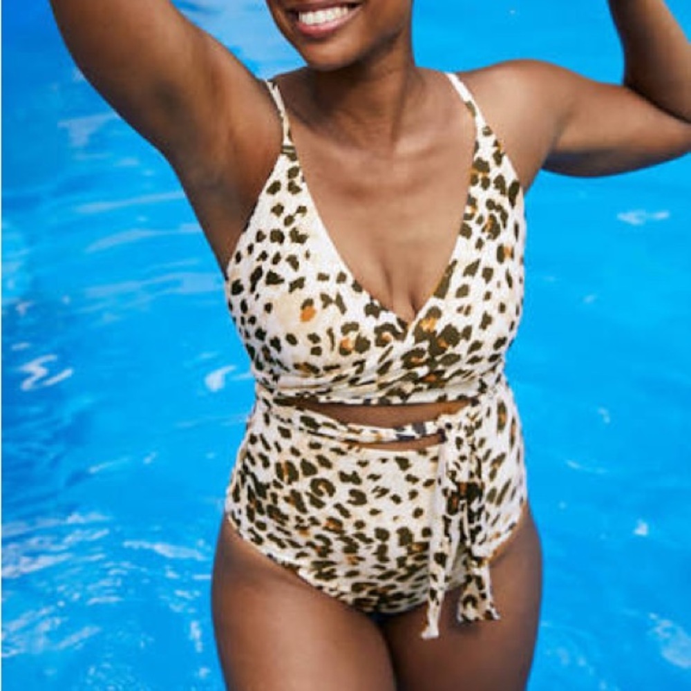 Aerie Animal Print One-Piece Swimsuit